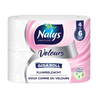 Nalys Velours 3 laags 4=6 maxirol toiletpapier