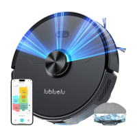 Lubluelu L15 Ultra 3 in 1 robotstofzuiger met dweilfunctie, 4000 Pa sterke zuigkracht, lasernavigatie, 5 staps mapping, 55 dB stil, app bediening, ideaal voor dierenharen, tapijten en harde vloeren