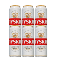 TYSKIE Bier 50 cl x 6