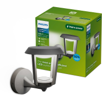Philips Nuvy wandlamp   buitenverlichting   bewegingssensor   warmwit licht: 2700 K   antraciet   PowerShield coating   lange levensduur