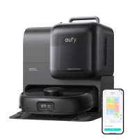 Eufy Omni E28 HydroJet robotstofzuiger met dweil, draagbare diepe reiniger, 20.000 Pa turbosuigkracht, DuroSpiral anti klit borstels, CornerRover arm voor randen, alles in één dockingstation, voor huisdieren