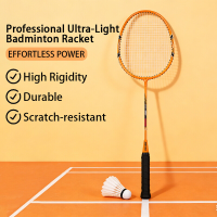 Double Fish JinQue Lichtgewicht Duurzaam Badmintonracket Dubbelset Oranje 1307 Met Tas, 2 Rackets, Geen Shuttlecocks Inbegrepen