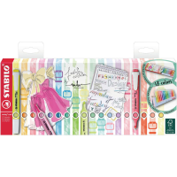 STABILO swing cool   Markeerstift   Schrijfset van 18   Assorti kleuren
