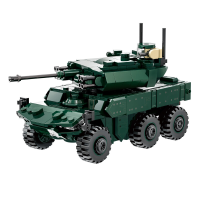 WANGE Jaguar Air Defense Pantserwagen 381 Stuks Bouwstenenset Voor Hobbybouwers