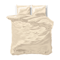 Sleeptime Dekbedovertrek Satin Beauty Skin Care   140 x 200/220 + 1 Kussensloop 60 x 70   Crème