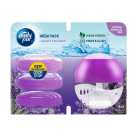 AMBIPUR Lavendel & Rozemarijn Mega Pack   1 Stuk + 3 Navullingen