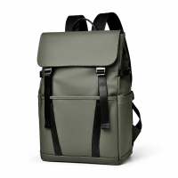Urban Flip Cover 15,6 inch laptoprugzak, waterbestendige rugzak met meerdere vakken, krasbestendige casual dagrugzak met bagageband, pendel zakelijk reizen schoolrugzak
