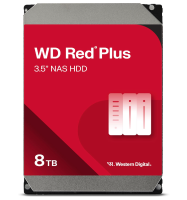 Western Digital 8 TB WD Red Plus NAS interne harde schijf HDD   5640 RPM, SATA 6 Gb/s, CMR, 256 MB cache