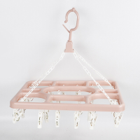JORDAN&JUDY Vierkante roze kledingknijpers voor wasrek (30 stuks)