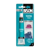 Bison Textiellijm tube 50 ml , elastisch, strijkproof, wasmachine proof, wasbaar tot 90°C, geschikt voor allerlei soorten textiel kleding en andere textiel