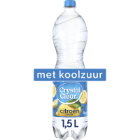 Crystal Clear bruisend water met citroensmaak   1,5 l