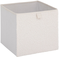 5Five opbergmand van boucléstof   31 x 31 cm, wit