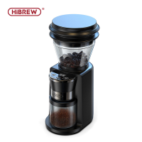 HiBREW G3 automatische koffiemolen met maalschijven met 34 maalstanden voor espresso, Turkse koffie en filterkoffie, zichtbaar bonenreservoir