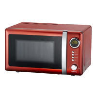 MELISSA Magnetron | 700 W | 20 liter inhoud | 12 programma's | 5 vermogensstanden | Ontdooien | 60 minuten timer | Chili Rood