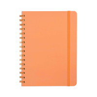 Jubiluu A5 gelinieerd spiraalnotitieboek met harde kaft   96 vellen (100 g offsetpapier), met elastische band   klassiek crèmekleurig gelinieerd notitieboek voor schrijven, school, kantoor en cadeaus   zandbeige