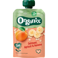 Organix Knijpfruit haver abrikoos banaan 12 m+ 100 g