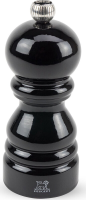 Peugeot Paris pepermolen   12 cm, zwart gelakt beukenhout