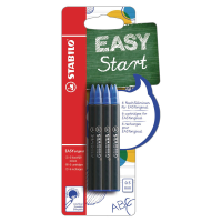STABILO EASYoriginal   Ergonomische rollerball navullingen   Set van 6   Blauw