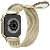 Uni unzeit bandjes voor Apple Watch (46 mm/45 mm/44 mm/49 mm)+(S3/2/1 42 mm) champagnegoud (cirkel)