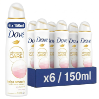Dove Advanced Care Helpt Gladmaken 150 ml Deodorant & Anti transpirant (6 Pack)
