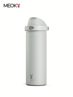 24 Oz dual opening sportfles met pop top dop (draaggreep met uitsparing) – wit