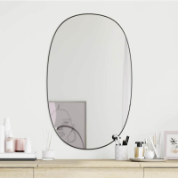 VidaXL Wandspiegel Zwart 70 x 45 cm