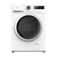 Midea MF110W80BA10/W NL Wasmachine, 8 kg, 1400 rpm, A 10%, 15 wasprogramma's, Wit