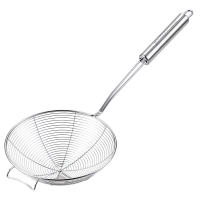 Maxcook schuimspaan/zeeflepel van 304 roestvrij staal, 16 cm, voor koken en bakken, draadzeef, pastalepel, MCCU2380