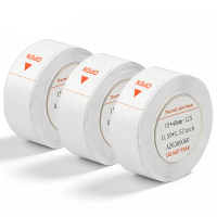 Larkie 15 x 40 mm thermisch etikettenpapier, verpakking met 3 rollen – compatibel met D110 etikettenprinters, wit, essentieel voor organisatie op kantoor en thuis, nieuwjaarsuitverkoop, beste cadeaukeuzes