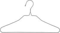 5Five Set van metalen hangers   Grijs, 39 x 22 cm, 10 stuks