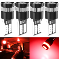 KATUR 194 LED bulbs 168 2825 W5W T10 24 SMD 3014, LED, Canbus voorbereid (foutloos), voor kentekenverlichting, koepelvormig (4 stuks, helderrood)