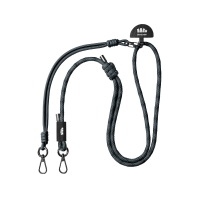 Beneunder LC376, lange verstelbare telefoonlanyard, zwart