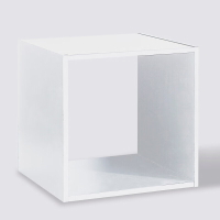 5Five Houten Plankeenheid   Wit, 34,4 x 32 x 34,4 cm