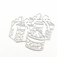 Zilveren doos snijvormen metalen reliëfstencils voor scrapbooking fotoalbum decoratief papier kaarten maken cadeaus, die cut en reliëf, scrapbooking die cuts