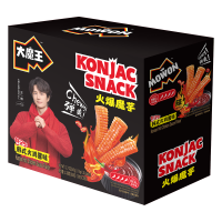 Yan Jin Pu Zi MOWON Pittige Konjac, Pittige Kipsaus Smaak, Snack, 18 g x 20