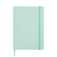 Jubiluu A5 ongedateerde planner met harde kaft voor 18 maanden   112 vellen (100 g offsetpapier), bladwijzer en elastische band   ongedateerde planner voor langetermijnplanning, doelregistratie of dagelijkse organisatie   mintblauw