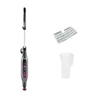 Shark Automatische Klik n Flip Stoommop voor Harde Vloeren met Intelligente Stoomregeling Stoomblaster met 2 Wasbare Reinigingspads 350 ml 6 m Kabel Bordeauxgrijs S6003EU