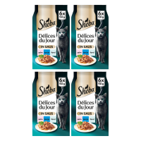 Sheba delicatessen in saus vis multipack*4