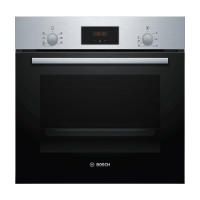 Bosch HBF133BR0 elektrische inbouwoven   inhoud 66 l   5 kookprogramma's   ecoClean zelfreiniging   snel voorverwarmen   roestvrij staal/zwart