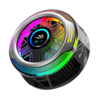 Black Shark Magnetic Phone Cooler 6 Pro – Slim display, magnetische ringplaat, adresseerbare RGB LED's, app gestuurde koelventilator voor iPhone MagSafe, Android & iPad – Gaming, streaming & fotografie