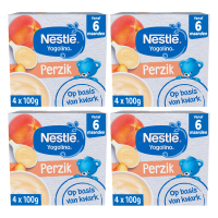 Nestlé Yogolino 6M+ perzik 4 * 4 = 16 x 100 g