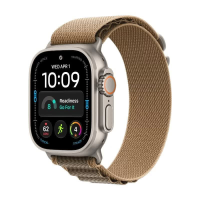 Apple Watch Ultra 4   GPS + Cellular   49 mm   titanium kast met Desert Alpine Loop (M)