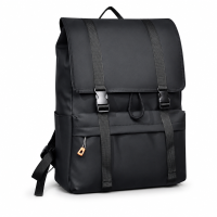 15,6 Inch Flip Top Laptoprugzak, Waterbestendige Casual Rugzak met Trekkoordsluiting, Grote Capaciteit Daypack voor School Werk Stadreizen Mannen