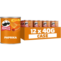 Pringles aardappelchips met rode pepersmaak   12 x 40 g