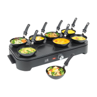 Fritel Gourmet Wok Pannenkoekenmaker GWP 2560   Wokset/Pannenkoekenmaker   Partyset   1500 W   8 x 15 cm   Voor 1 tot 8 personen + 8 wokpannetjes & spatels   PFAS vrij