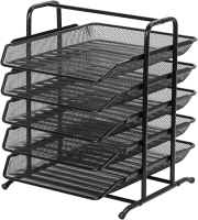 Senhoglb A4 mesh brievenbakje met 5 lagen, zwart, nieuwjaarsuitverkoop, beste cadeaukeuzes