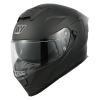 MY [20 korting met coupon] beschermende motorhelm met geïntegreerd zonnevizier, ECE 22.06 Goedgekeurde straatmotoruitrusting voor volwassen motorrijders (model 936 serie)   mat titanium   maat: S