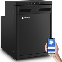 AAOBOSI 45 L RV koel vriescombinatie met app bediening, draagbare compressor auto koelkast voor campers, motorhomes, boten, SUV's en kamperen