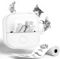 Phomemo T02 WH draagbare miniprinter voor studie notitieblaadjes en stickers   1 stuk