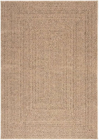 VidaXL ZIZUR Binnen/Buiten Tapijt   140 x 200 cm, Jute Look